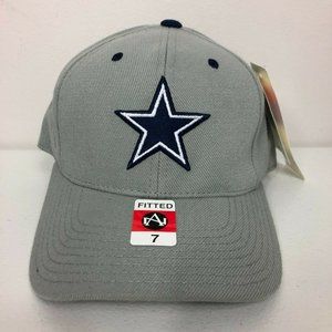 Vintage Cowboys American Needle Fitted Hat Cap Size 7 Wool Football 90s NFL Grey